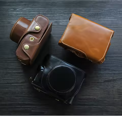 Pu Leather Camera Case Bag For Fujifilm XE4 X100F X100V Fuji X-E4 XS10 X-S10Camera bag Open Battery 