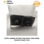 【USED】 ZOTAC GAMING RTX3060 TWIN EDGE 12GB GDDR6 Graphic Card | With 8 Pin | Desktop | Graphics Card