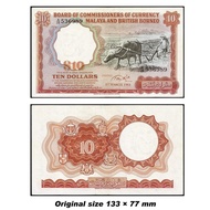 Uang Kuno Malaya Malaya and British Borneo 10 Dollars 1961 souvenir