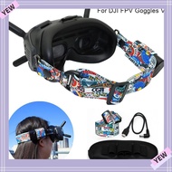 YYE Head Strap Durable Graffiti Color Protection Pad For DJI FPV Goggles V2