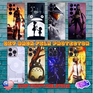 DIY Customized Print Mobile Phone Back Screen Protector Film Sticker Wrap For iphone 14 Pro Max / iphone 14 Pro / iphone 14 Plus / iphone 14 / iphone 13 Pro Max / iphone 13 Mini / iphoen 12 pro max / iphone 12 mini