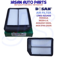 DOSAN AIR FILTER PERODUA BEZZA 1.0, PERODUA AXIA 2017-2023, PERODUA AXIA D74A 2024 ( 17801-BZ140 )