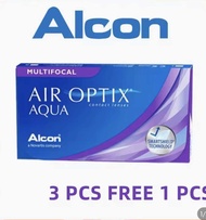 Alcon Air Optix Multifocal HYDRAGLYDE 3 pcs per box  and  foc 1 pc monthly clear