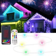 Authentic 200FT 120 LEDs RGBIC Eaves LED Lights Permanent Outdoor Lights Full House Eaves Light Stri