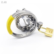 Men s ultra-short stainless steel metal belt catheterization CB6000S chastity lock alternative toy