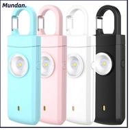 MUNDAN Personal Alarm Safety Keychain, Portable Panic Security Emergency LED Torch Keyring, ABS Keyc