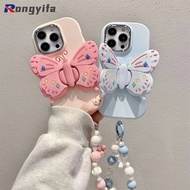Case For Vivo V40 Pro V25 Pro Y7s iQOO Z9 Turbo Z7 Z7X Z9X Neo 3 Casing Silicone Butterfly Holder St