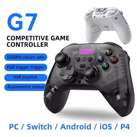 G7 Wireless Mobile Game Controller, Hall Joystick, Trigger, Supports Switch/Android/iOS/P4/PC, G6 Co