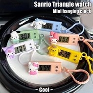 interfun4w Sanrio Hello Kitty Electronic Desktop Clock Keychain Kuromi My Melody Electronic Oval Wat