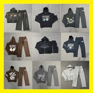 Broken Planet Letter Foam Print Hoodie - Casual Loose Fit Sweatshirt