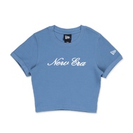 New Era เสื้อ รุ่น NEW ERA BASIC FADED BLUE WOMEN CROP RIB TEE 14326561