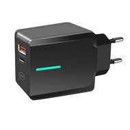 66W Dual Port Type-C PD Fast Charger UK Plug
