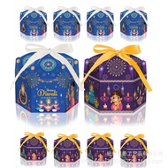 Mulit Style 12PCS Diwali in India Deepavali Wandeng Festival Party Gift Candy Hexagonal Paper Box