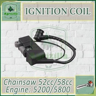 IGNITION COIL 52cc or 58cc - 5200 or 5800 Chainsaw