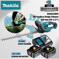 MAKITA DUH523Z / DUH523RFE 18V Cordless Hedge Trimmer 520MM (20-1/2")