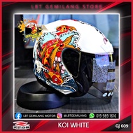 ZEUS Helmets GJ 609 [KOI FISH WHITE]