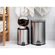 IKEA STRAPATS Pedal Bin 5L Stainless Steel Dustbin