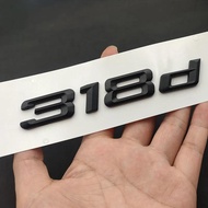 3D ABS Matt Black Logo 318d Emblem Badge Car Trunk Letters For BMW 318d E91 E90 E46 F30 F31 318d Dec