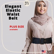 【JW Stylish】 Thick Elastic Belt for Women PLUS SIZE Big Size Waist Band Belt Women belt for dress