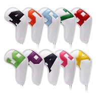 ปลอกครอบ ไม้กอล์ฟ ชุดเหล็ก และ เวดส์ iron head cover golf set & wedge (color matching)