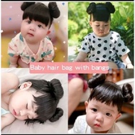 CUTE BABY FRINGE WIG BANDANA