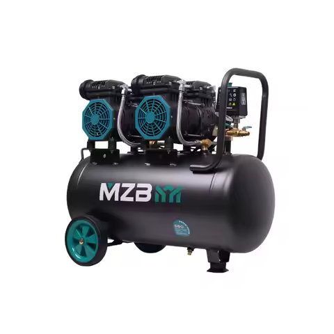 MZB Compressor Air Portable 50l 1500w 8 Bar Silent Oil Free Air Compressor