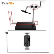 [PETSOLA] Fly Tying Vise, Fishing Line Stand, Metal, Practical, Rotating, Portable, Replacement Fly 