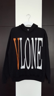 Jaket vlone hoodie size L black original 