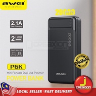 Awei P6K 20000mAh Type-C Micro USB Fast Charging Power Bank Charger