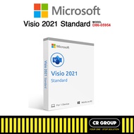 Microsoft Software - Microsoft Visio Standard 2021 Win English Medialess D86-05954 - Software DVDs