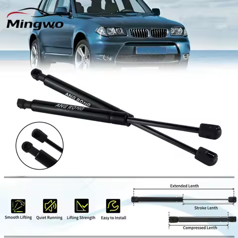 2x For BMW X3 E83 2004-11 Front Bonnet Hood Gas Spring Shock Struts 51233400352
