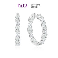 TAKA Jewellery Lab Grown Diamond Hoop Earrings 10K Gold