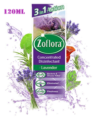 Zoflora Concentrated Antibacterial Disinfectant Lavender 120ml