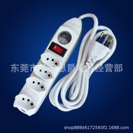 4Brazilian Power Strip EU Plug2Surge Protection Extension Cord Plug Board Swiss Socket