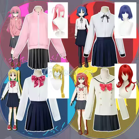 Yamada Ryo Kita Ikuyo Ijichi Nijika Gotoh Hitori Cosplay Costume BOCCHI THE ROCK! Adult Carnival Uni