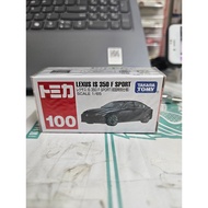 Tomica No. 100 Lexus IS 350 F Sport (1st Color Specification)