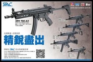 【原型軍品】全新 II SRC MP5 TAC-A3 BLOWBACK CO2 伸縮托 衝鋒槍 長槍 BB槍