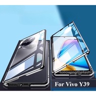 Casing For Vivo Y39 5G vivo Y39 Y 39 y39 4G 5G 2025 Phone Case 360° Metal Magnetic Shockproof Full S