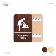 Nursing room signage - mother and child room signage - Brown