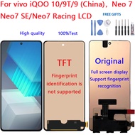 For vivo iQOO 10 9T 9(China) Neo 7 Neo7 SE Neo7 Racing LCD Display Touch Screen Digitizer Assembly R