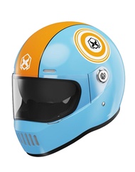 AXK หมวกนิรภัย การออกแบบกระจกสองชั้น หน้าจอสีหมวกกันน็อค