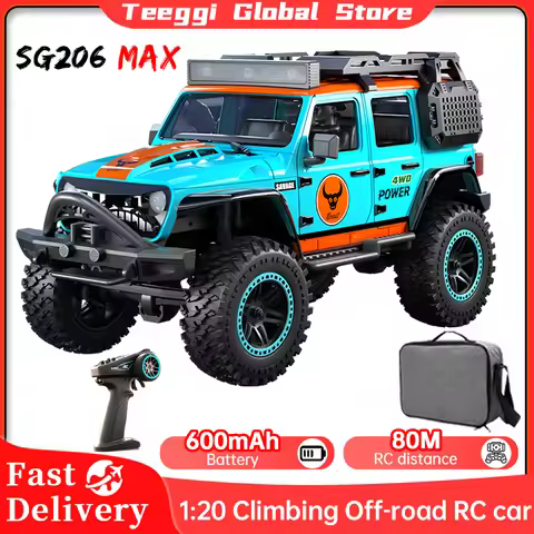 ZLL SG206 MAX/PRO Climbing RC Vehicle with LED Light 2.4G 4WD RC Climbing Off-Road Car Brushless Mot
