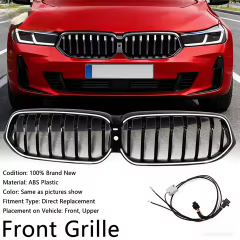 Glossy Black LED Front Kidney Grill Grille Fit for BMW 6 Series G32 630i 640i 650i 2020-2025