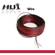 HUI Krx -1Roll Red & white Double Cable Wire 2core soft wire led monitoring 1METER