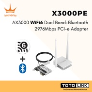 TOTOLINK X3000PE AX3000 Wireless Dual Band PCI-E Adapter Bluetooth 5.0 Wi-Fi6 Network card