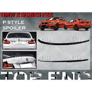 BMW 2 SERIES F22 2014-2019 P STYLE REAR TRUNK SPOILER DUCKTAIL WITH PAINT (PIANO BLACK) ABS SKIRT LI