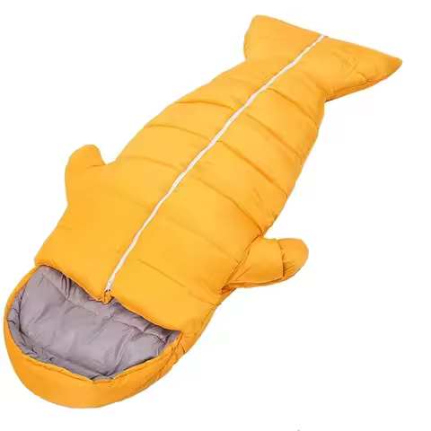 Shark Shape Animal Sleeping Bag Hot Sale On Japan Amazon Outdoor Camping/Indoor Waterproof Plush Mum