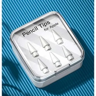 AIEACH Apple Pencil Tip Replacement HB Nib 6 PCS 1st 2nd USB-C Anti-Wear Smooth Writing