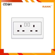 RANK PESARO 13A DOUBLE SWITCH SOCKET
