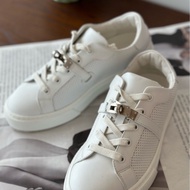 全新 Hermes/愛馬仕 kelly扣小白鞋 37.5碼